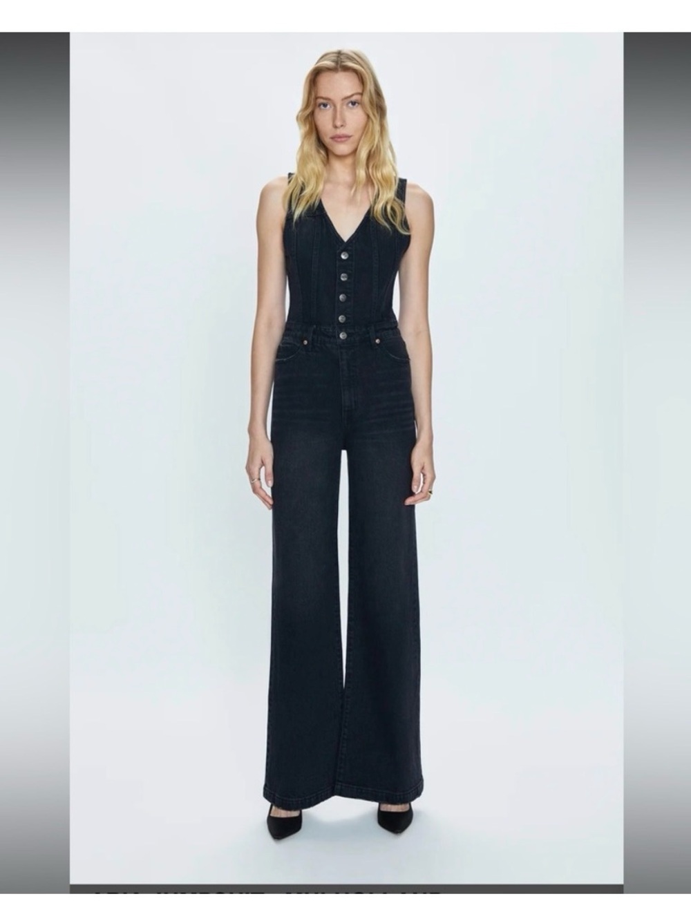 Pistola Aria Denim Jumpsuit in
Mulholland